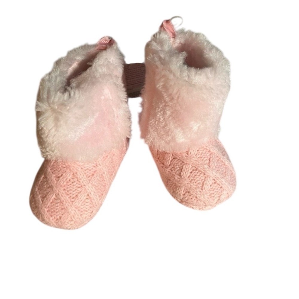 NWT Stepping Stones First Step Infant Pink Fashion Boots Size 2( 3-6 Months)